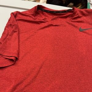 Nike Men's Short Sleeve Red Tee